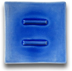 Blaue Seifenschale